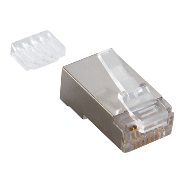 Spina plug RJ45 8 poli cat.6 schermata FTP – QUBIX